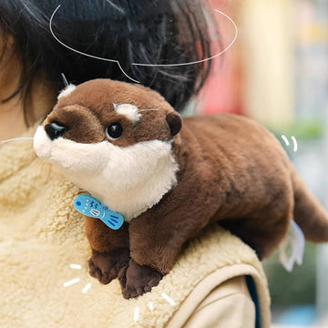 Cute Eurasian Otter Stuffed Plush Slap Bracelet, Otter Plushies